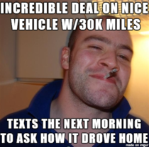 Bought a minivan from this guy yesterday
