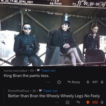 Bran the wheely wheely legs no feely