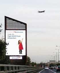 British Airways new interactive billboards promoting safe driving