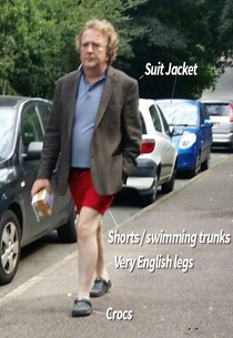 Brits sometimes become confused and disorientated by heat I spotted this poor gentleman today