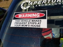 Bumper sticker my friend got me for my birthday if only I had this in high school