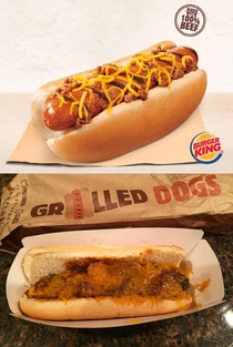 Burger King hot dog