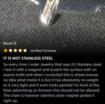 But Stainless isnt Nevermind