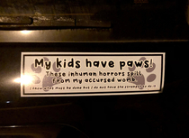 Came across this car sticker on one of my nightly walks