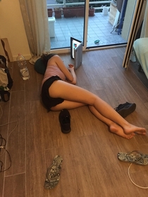 Came back to home and found my girlfriend like this 