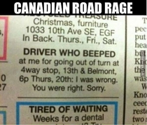 Canada road rage