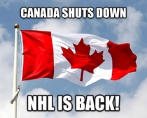 Canada will be shut down as well tonight