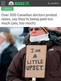 Canadian doctors protesting circa