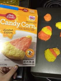 Candy corn cookies