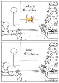 Cats are the best gift givers