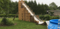 Check out this amazing home made water slide