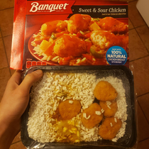 Chicken Nuggets and rice What
