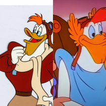 Childhood me thought that Launchpad was super-buff Just watching DuckTales on D and Launchpad was wearing a toga