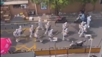 Chinese Covid cleaners looking like storm troopers from Star Wars