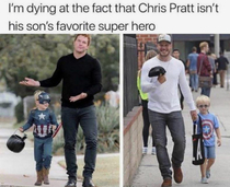 Chris Pratt isnt his sons favorite super hero