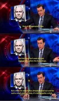 Colbert discusses Duty