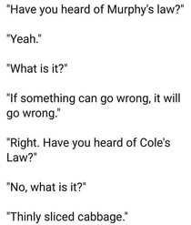 Coles Law
