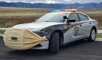 Colorado - in the state police best looking cruiser competition - puts a mask on their cruiser
