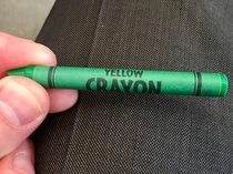 Colorblind Karl snuck into the crayon factory again