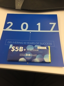 Company made  billion last year and all I got was a candy bar