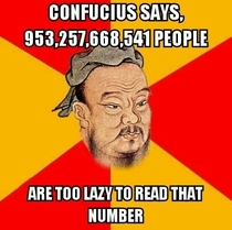 Confucius knows all