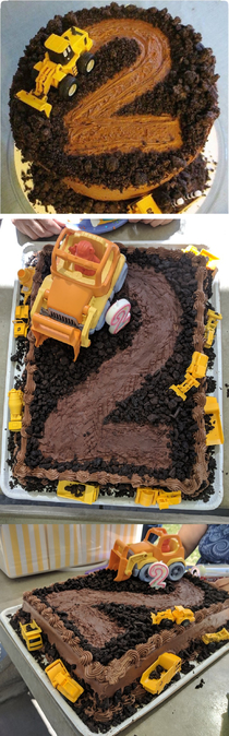 Construction Cake for Sons nd Birthday