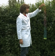 cool slow-motion gif of a slinky drop