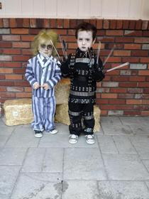 Coolest costumes for toddlers ever Edward and Beetlejuice