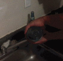 Coolest way to empty a bottle