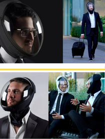 Corona mask of the future is here And its not a motorcycle helmet