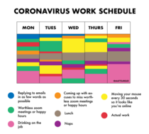 Coronavirus work schedule