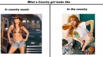 Country music girl vs country girl 