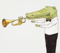 Crocodile problems by the Japanese artist Keigo