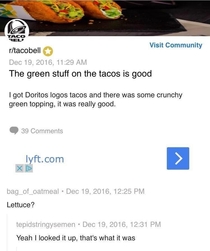Crunchy green topping