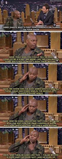 Dave Chappelle talks about when Kanye West was on his show