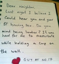 Dear neighbor