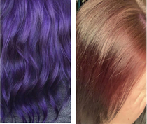 Decided to get my hair done professionally after doing it myself for  years What I asked for vs what I got Cant wait to spend my whole weekend fixing it