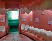 Dentists waiting room Imagine a gynecologist using the same concept