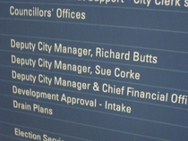 Deputy City Manager The names Richard but everyone around here calls me Dick