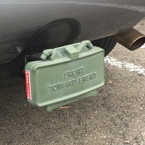 Did a double-take when I spotted this trailer hitch cover today