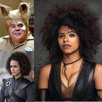 Domino looks like Barf and Missandei had a baby
