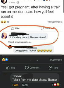 Dont choose Thomas
