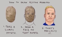 Dont know is potato being trolled or Peyton manning