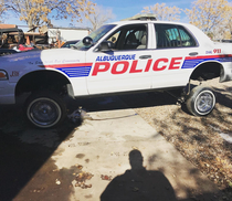 Dont leave your police cruiser in the wrong part of Albuquerque