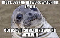Dont watch Netflix at work unless