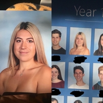 Dont wear a strapless top for your school photo youll look naked