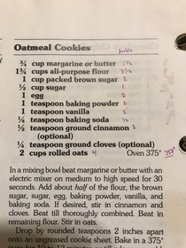 Double everything when doubling a recipe