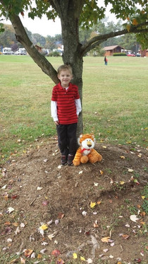 Dressed my son as Calvin and Hobbes Too bad most people had no idea who he was