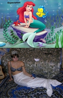 Dressing as a mermaid