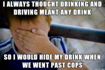 Drinking as a kid in the car always made me so nervous